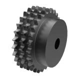 链号24B三排27齿B型台式欧标钢件预制孔链轮 24B-3B27