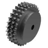 链号28B三排31齿B型台式欧标钢件预制孔链轮 28B-3B31