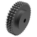 链号10B三排39齿B型台式欧标钢件预制孔链轮 10B-3B39