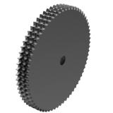 链号10B三排66齿A型片式欧标钢件预制孔链轮 10B-3A66