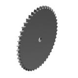 链号03单排48齿A型片式欧标钢件预制孔链轮 03-1A48