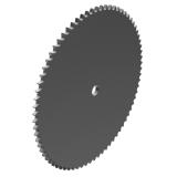 链号03单排75齿A型片式欧标钢件预制孔链轮 03-1A75