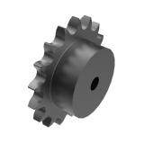 链号04C/25单排17齿B型台式美标预制孔钢件链轮 25B17