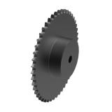 链号04C/25单排48齿B型台式美标预制孔钢件链轮 25B48