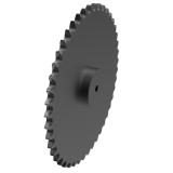 链号40A/200单排45齿C型台式美标预制孔钢件链轮 200C45