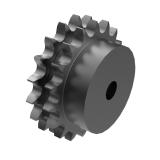 链号16A/80双排18齿B型台式美标预制孔钢件链轮 D80B18