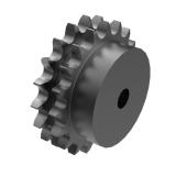 链号10A/50双排19齿B型台式美标预制孔钢件链轮 D50B19