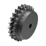链号24A/120双排24齿B型台式美标预制孔钢件链轮 D120B24