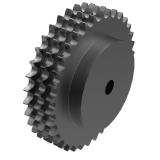 链号10A/50三排35齿B型台式美标预制孔钢件链轮 T50B35