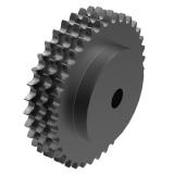 链号06C/35三排36齿B型台式美标预制孔钢件链轮 T35B36