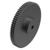 链号06C/35三排76齿B型台式美标预制孔钢件链轮 T35B76