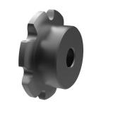 链号2040/C2040单排14齿B型台式美标双节径预制孔钢件链轮 2040B14