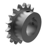 链号10B单排18齿孔径20mm B型台式欧标钢件完成孔链轮 10B-1BS18