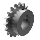 链号16B单排19齿孔径38mm B型台式欧标钢件完成孔链轮 16B-1BS19