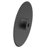 链号08A/40孔径1-1/4inch单排80齿B型台式美标钢件链轮 40BS80