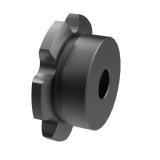 链号2060/C2060单排12齿B型台式美标双节径预制孔钢件链轮 2060B12