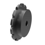 链号2060/C2060单排26齿B型台式美标双节径预制孔钢件链轮 2060B26