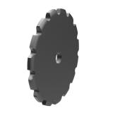 链号2050/C2050单排30齿A型片式美标双节径预制孔钢件链轮 2050A30