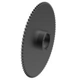 链号085/41单排80齿P1锥孔B型台式美标钢件链轮 41P80