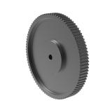 8M20 80齿 欧标HTD圆弧齿直孔同步轮 80-8M-20