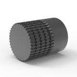 8M 20齿  欧标HTD圆弧齿无孔棒型同步轮 8M-20