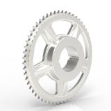 链号06B单排57齿欧标铸件预制孔链轮 06B-1B57